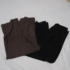 美品　ユニクロ　ウルトラストレッチエアリズムワイドパンツ　セット