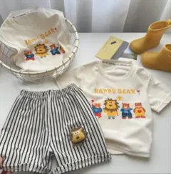 子ども 90 上下セット Tシャツ パンツ アニマル かわいい 新品 匿名発送