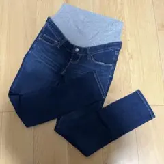 マタニティ　デニムパンツ ブルー　Mサイズ