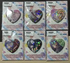 ラブライブ　オンゲキ　キラキラハート型缶バッジ