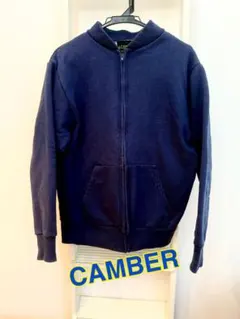 Camber ネイビー ジップアップ スウェット