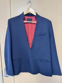 CINOH Pullover Jacket ウール ネイビー