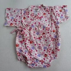 夏物処分10/24まで！日本製【ベビー甚平風ロンパース】80cm