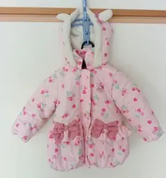 coeur a coeur 　クーラクール うさ耳　中綿ジャケット 100cm