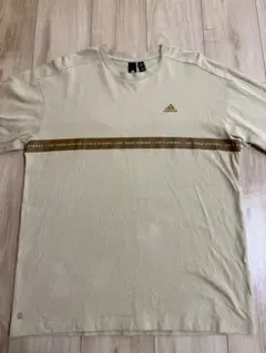 adidas ベージュ 長袖 Tシャツ　サイズM 美品