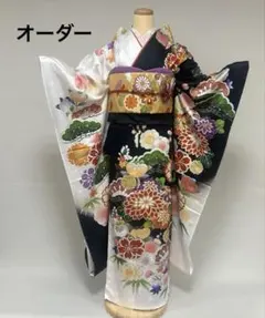 専用ページ☆逸品☆藤娘きぬたや☆吉祥雲菊ほし総絞り☆正絹振袖フル