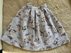 L'EST ROSE フラワープリント フレアスカート Sサイズ