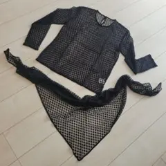 ☆カネコイサオ・ワンダフルワールド☆ストール（綿＊タグ付き） カネコイサオ パープル地にくちなしプリント ストール