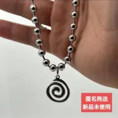匿名発送 SOLスパイラルネックレス シルバー シンプル ユニセックスのサムネイル