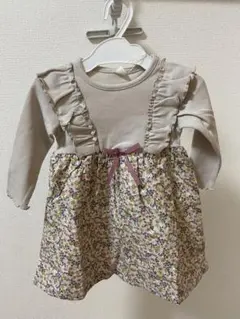 アプレレクール⭐︎花柄フリルワンピース 80サイズ