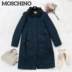 MOSCHINO モスキーノ ロングジャケット コート 40 装飾 花のサムネイル