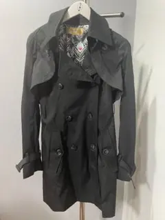 ロイヤルパーティージレコート美品長袖トップスジャケットトレンチコート黒