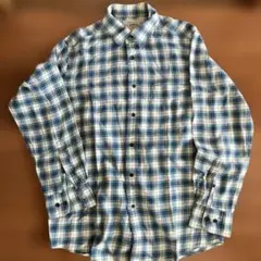 OLD UNIQLO FLANNEL チェック柄 フランネルシャツ Lサイズ