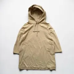【KANGOL】五分袖 パーカー オーバーサイズ プリント&刺繍ロゴ ゆったりのサムネイル