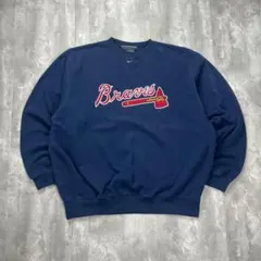 ナイキ MLB メキシコ製 刺繍 ブレーブス スウェット 2XL 5914