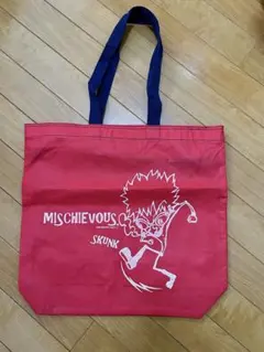 MISCHIEVOUS. ミスチバス トート ショルダー バッグ 不織布系 赤