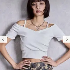 GYDA オフショルカットソー