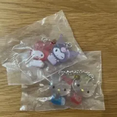 【即購入◎】サンリオ なかよしドロップチャーム キティ&ミミィ　マイメロ&クロミ