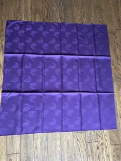未使用 絹100％ 紫 亀柄 風呂敷 約94.5cm角
