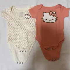 美品＊サンリオ　キティ　ロンパース 2枚セット　9month 60 海外