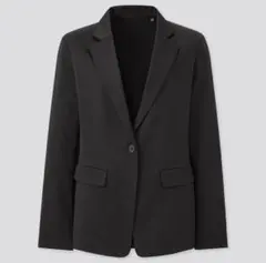 ユニクロ　UNIQLO UVカットジャージージャケット　ブラック　Lサイズ