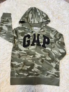 GAP 迷彩柄 ジップアップパーカー　130cm