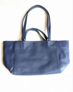 美品　ear PAPILLONNER 本革 2way トートバッグ S ブルー