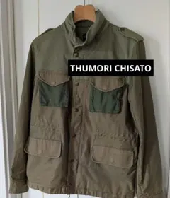 ツモリチサト アウター　モッズコート　ミリタリージャケット　カーキ