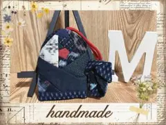 M156 バッグ３点まとめて売り　絣2点　大島1点　古布リメイク ミ*ー様 3000円売り切り 七五作り帯 まとめ売り 着物 リメイク