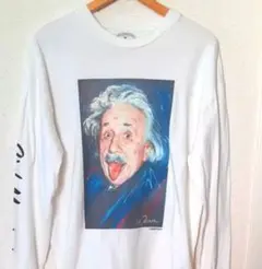 CELEBRITY ICONS アインシュタイン ロングTシャツ 偉人 古着のサムネイル