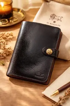 IL BISONTE イルビゾンテ 手帳型 二つ折り財布 リカラー品