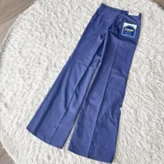 新品 Wrangler ラングラー ブルー スラックス フレアパンツ 27×34のサムネイル