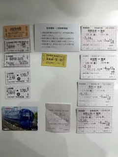 阪急入場券、乗車券と手回り品切符、ご招待乗車証（乙）B 券 通称黄色切符 他のサムネイル