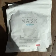 AIRism 洗えるマスク Lサイズ 3枚入り ホワイト