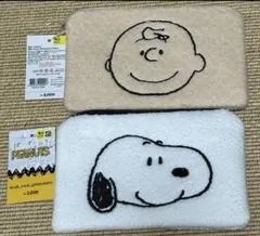 韓国ダイソー限定　PEANUTS チャーリー・ブラウン スヌーピー ポーチ　2点