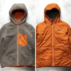 希少色✨良品✨パタゴニア リバーシブル レディフレディ オレンジ×モカ M