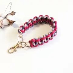 ハンドスラップ スマホストラップ パラコード 携帯 かわいい 赤