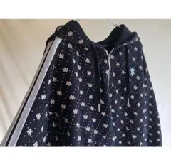 Used 李寧 リーニン スポーツ♪ ロゴパターン ジップアップパーカ