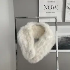 ホワイトファー 着物ショール　成人式