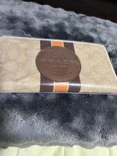 COACH コーチ シグネチャー ストライプ 長財布 ベージュ 未使用