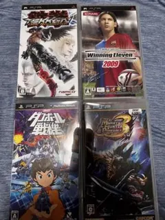 PSPソフト4本セット テイルズ・ウィニングイレブン等