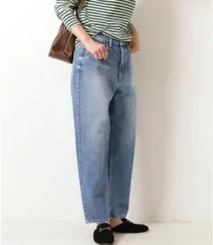 レッドカード ルーズテーパードデニムパンツ JAZZ ブルー サイズ24
