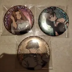 葬送のフリーレン　グリッター缶バッチ　3個セット　ユーベル　メトーデ　ラント