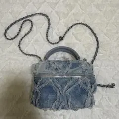 clear バニティバッグ デニムのサムネイル