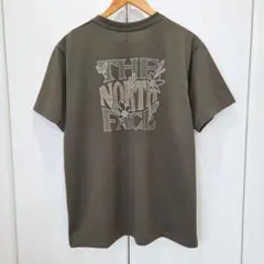 ノースフェイス バックプリント Tシャツ オリーブ XL