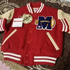 新品タグ付き ミキハウス スタジャン 高級 牛革 MIKIHOUSE