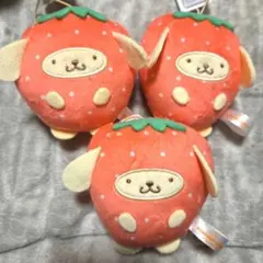 ポムポムプリン　サンリオキャラクターズ フルーツきぐるみマスコット～いちご～