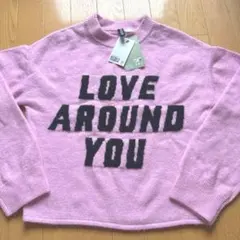 H&M LOVE AROUND YOU ニット ピンク S★新品タグ付★