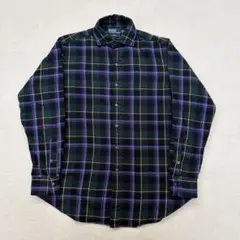 美品 ヘビネルPolo by Ralph Lauren 長袖ネルシャツ M
