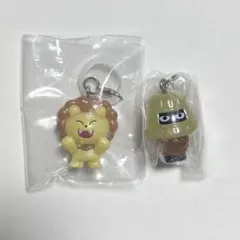 めじるしアクセサリー 2点セット にこにこず ぜんまいざむらい ガチャガチャ